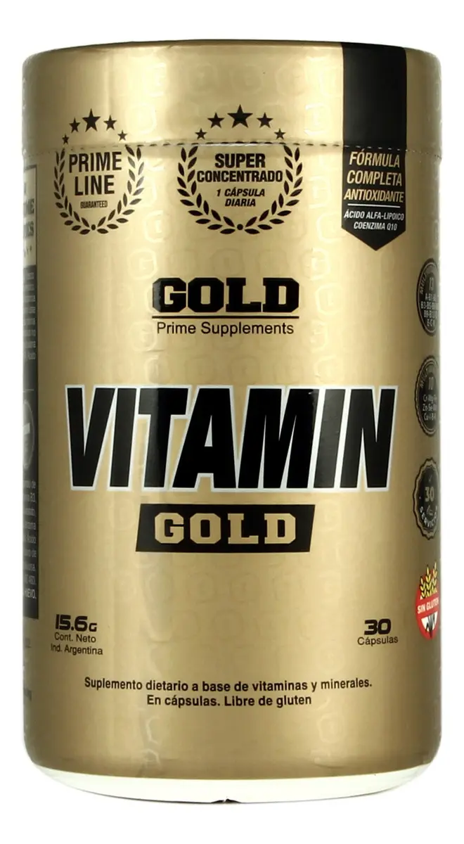 Vitamin Gold Gold Nutrition 30 cápsulas
