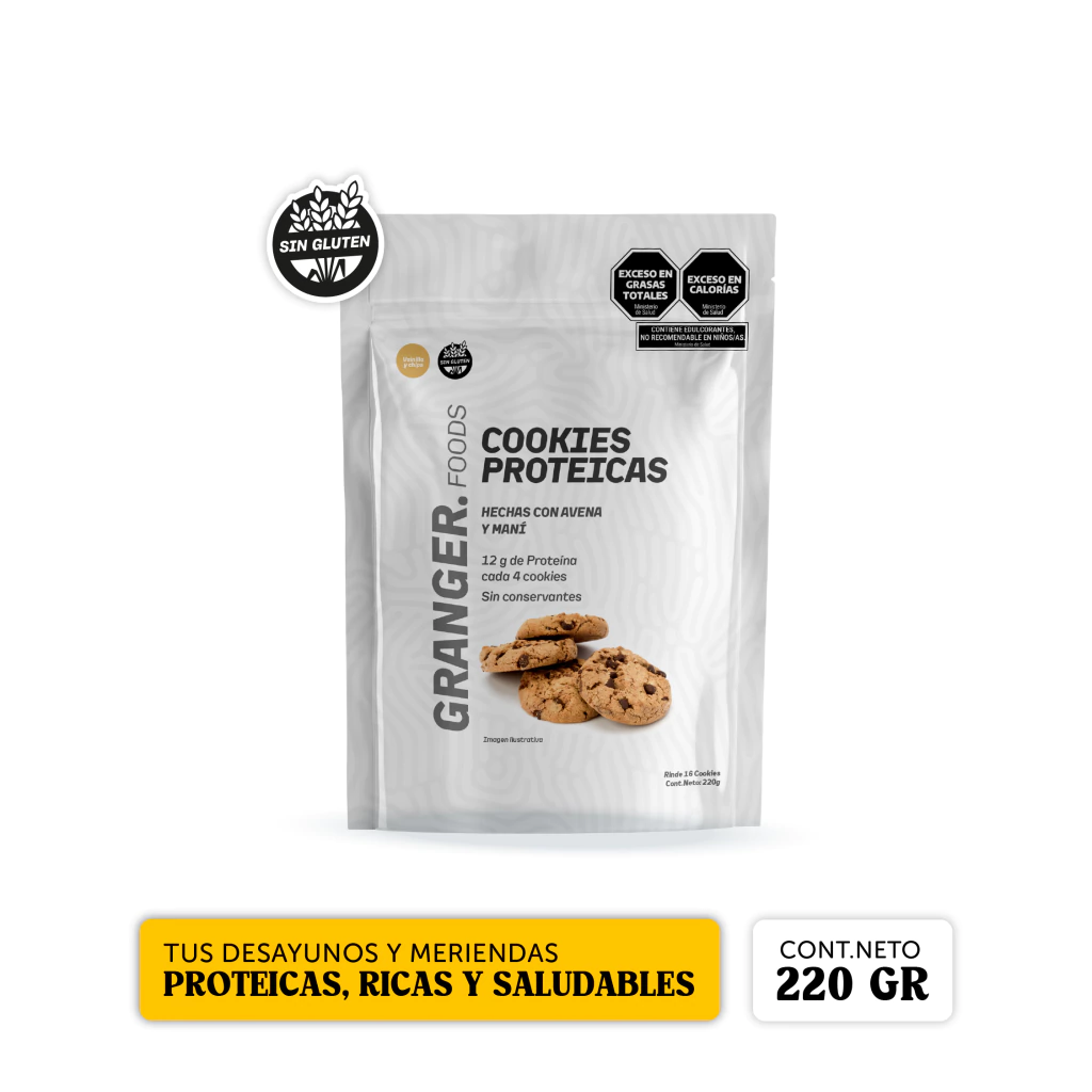 Cookies Proteicas con Chips Granger 220 g