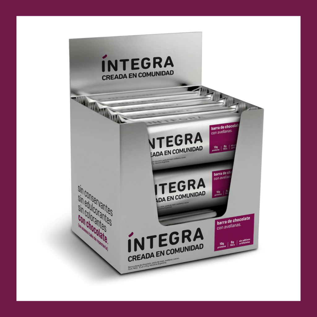 Barra de Chocolate 41 g Integra 12 unidades