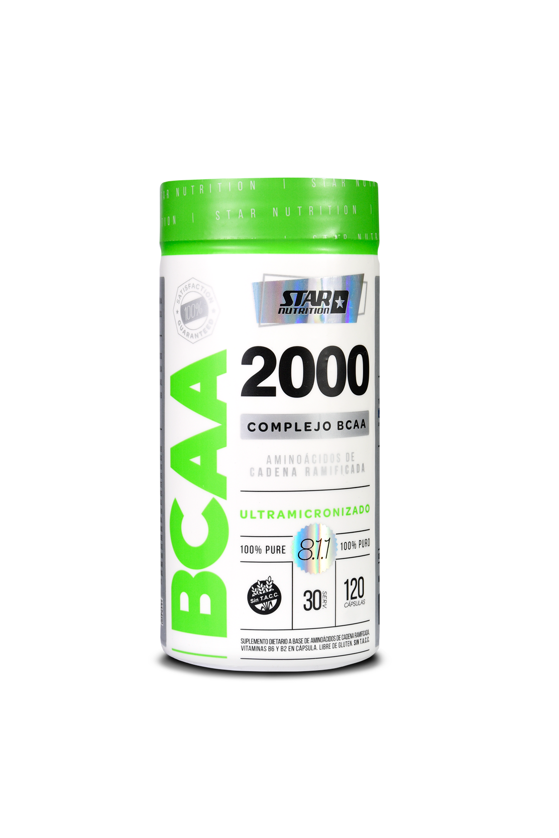BCAA 2000 Star Nutrition 120 cápsulas